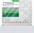 Premium Filterbuy 25x32x2 MERV 8 Pleated HVAC AC Furnace Air Filters (4-Pack)