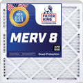 Premium Premium Filter King 16x25x2 Air Filter | 5-PACK | MERV 8 HVAC Pleated A/C Furnace Filters | MADE IN USA | Actual Size: 15.5 x 24.5 x 1.75" - Great Deal!