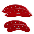 MGP 4 Caliper Covers Engraved Front & Rear Style 2/Chrysler Wing Red finish silver ch Fits select: 2013 CHRYSLER 300, 2012 CHRYSLER 300C LIMITED - Great Deal!
