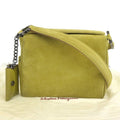 Premium Pre-Owned Salvatore Ferragamo SALVATORE FERRAGAMO Gancini One Shoulder Bag Suede Green BC217651 (Good) - Great Deal! - Great Deal!