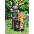 Premium Design Toscano Fire Hydrant Pooch Sculptural Fountain - Great Deal!