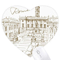 Fontana di Trevi Rome Fontana Landmark Heart Mousepad Rubber Mat Game Office - Great Deal!