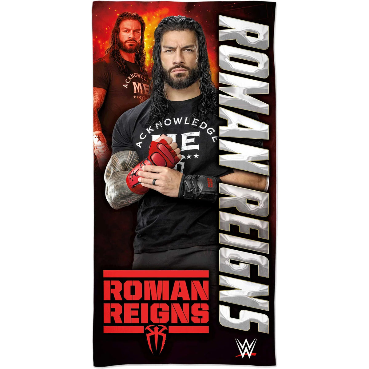 Premium WinCraft Roman Reigns 30" x 60" Spectra Beach Towel - Great Deal!