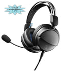 Premium Premium Premium Audio Technica ATH-GL3BK Closed-Back Wired Gaming Headset - Black/Blue with an Additional 1 Year Coverage by Epic Protect (2022) - Great Deal!