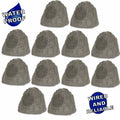 Theater Solutions 12R8SG Outdoor Slate 8" Rock 12 Speaker Set for Deck Pool Spa Yard Garden - Great Deal!