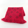 Premium Pre-Owned LOUIS VUITTON 413287 Echarpe Mania Wool Silk Scarf Red Women's (Good) - Great Deal! - Great Deal!