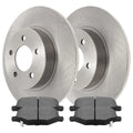 Premium AutoShack Rear Driver and Passenger Side Brake Rotors and Ceramic Pads Kit Replacement for 2012-2016 Dodge Grand Caravan 2013 Journey 2012-2016 Chrysler Town & Country 2015 Ram C/V 2013-2014 VW Routan - Great Deal! - Great Deal!