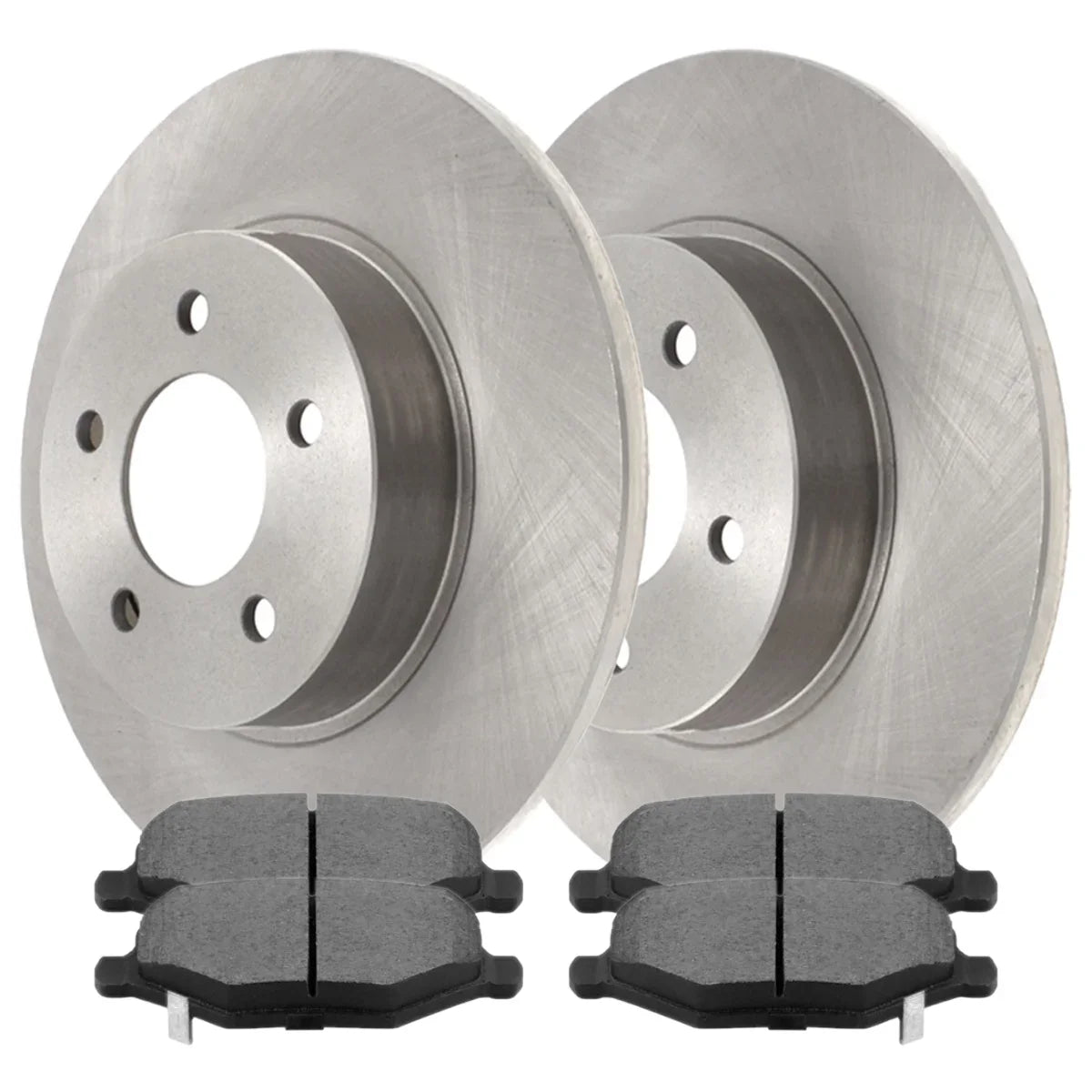 Premium AutoShack Rear Driver and Passenger Side Brake Rotors and Ceramic Pads Kit Replacement for 2012-2016 Dodge Grand Caravan 2013 Journey 2012-2016 Chrysler Town & Country 2015 Ram C/V 2013-2014 VW Routan - Great Deal! - Great Deal!