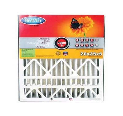 Premium Premium BestAir 20 in. W x 25 in. H x 5 in. D 11 MERV Pleated Air Filter (Pack of 3)