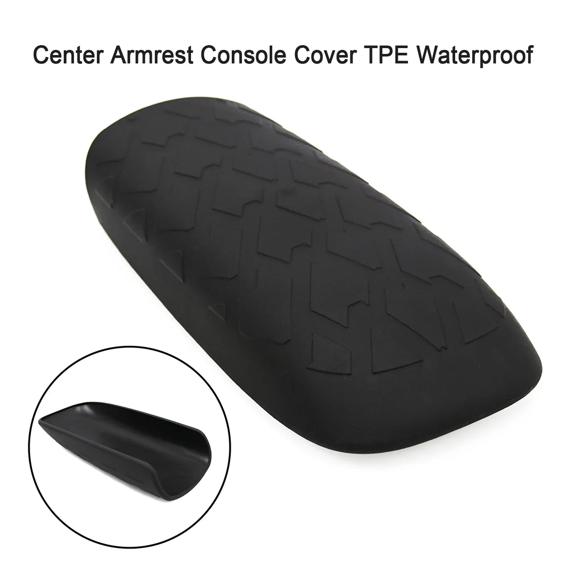 Center Armrest Console Cover TPE Waterproof For Ford Bronco Sports 2021-2022