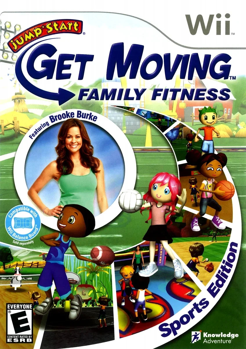 Jumpstart Get Moving Family Fitness, Knowledge Adventure (Nintendo Wii) - Great Deal!