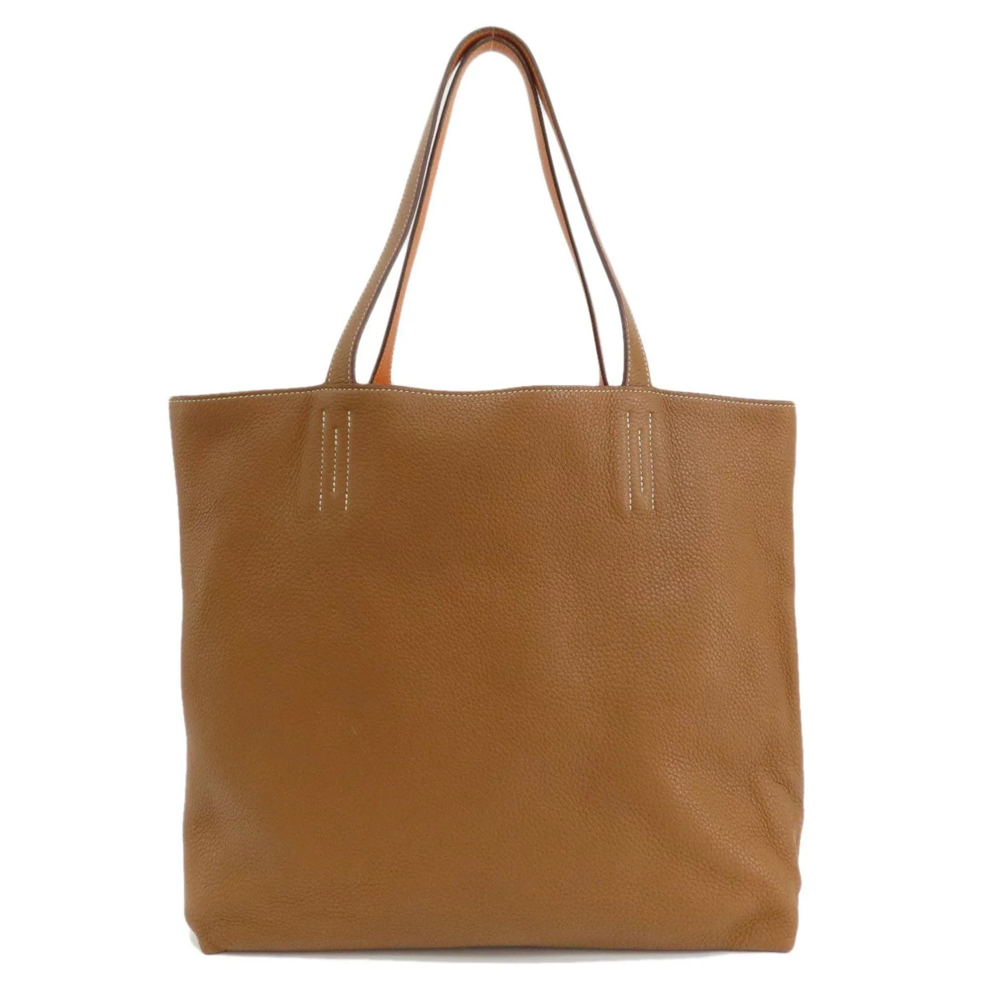 Premium Premium Pre-Owned Hermes double sense 45 gold orange tote bag taurillon ladies HERMES (Good) - Great Deal! - Great Deal!