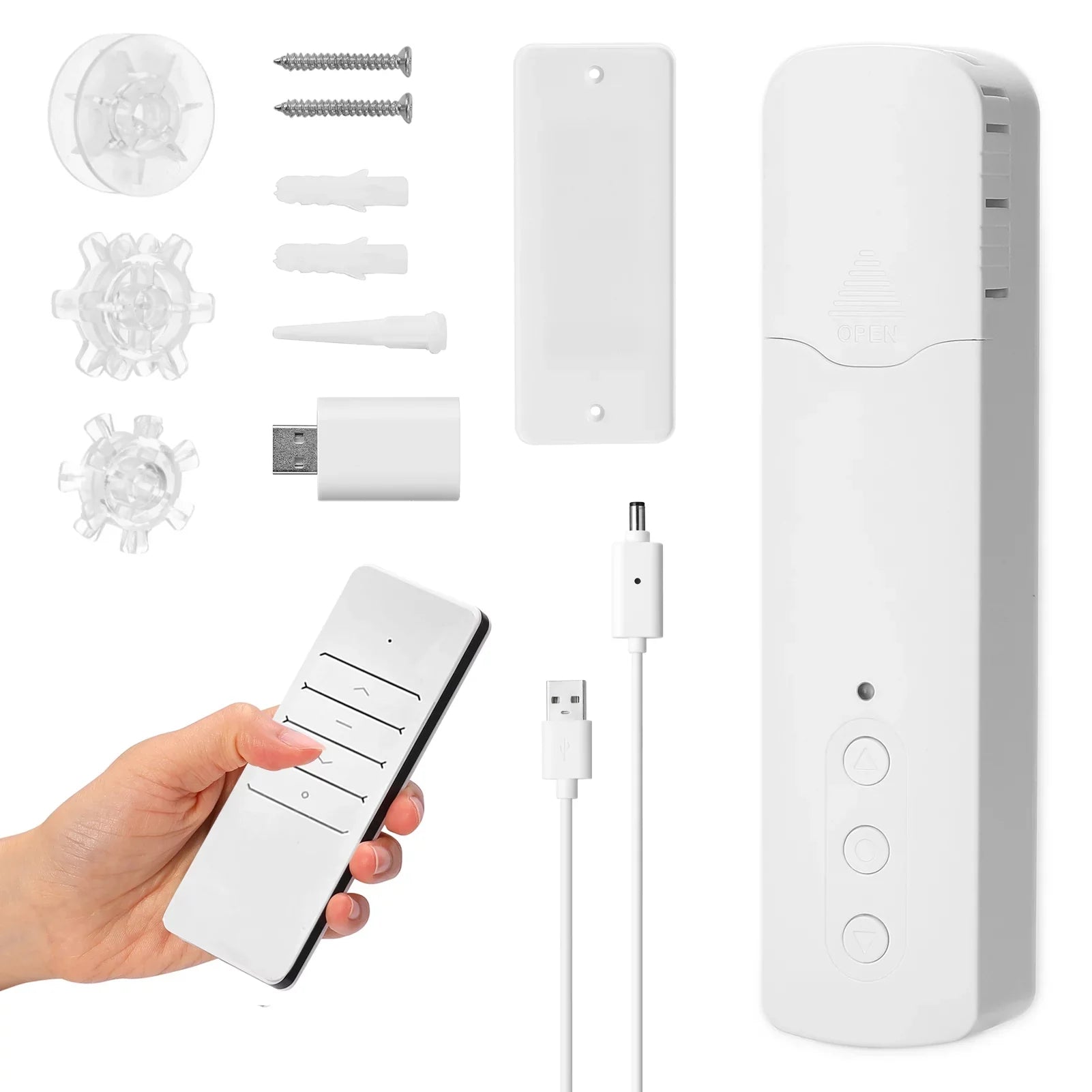 6588 TM616EGB WiFi Rechargeable Intelligent Pull Bead Curtain Motor Intelligent Home with WiFi Converter Mobilephone APP Control Voice Control Quiet Compatible with Home - Great Deal!