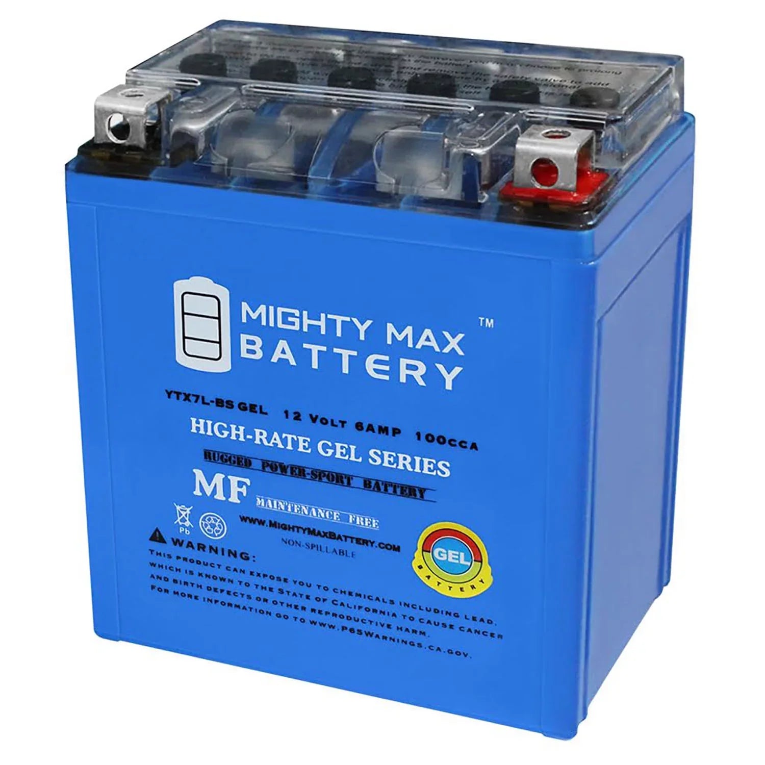 12V 6AH 100CCA Battery Replacement for Yamaha YBR 125 2007 - Great Deal! - Great Deal!