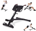 Premium Premium Premium X Factor Adjustable Ab Back Strength Exercise Fitness Hyper Extension Roman Chair Exercise Bench Abdominal Strength Training Workout Home Gym