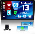 1G+32G Double Din Android 13 Car Stereo with Wireless Carplay Android Auto, 10.1 Inch Touch Screen Car Radio with HiFi/BT/GPS Navigation Support Fastboot Backup Camera WiFi Connection - Great Deal!