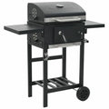 Premium Premium Premium Charcoal-Fueled BBQ Grill with Bottom Shelf Black - Great Deal!