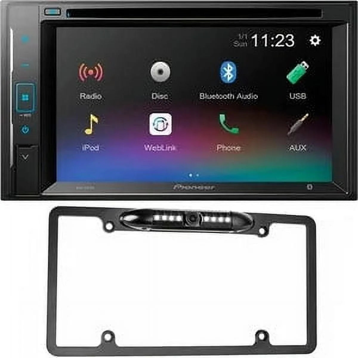 Premium Premium Pioneer AVH-241EX DVD Receiver with License Plate Backup Camera