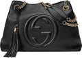 Premium Gucci Soho Leather Chain Shoulder Handbag Black - Great Deal!
