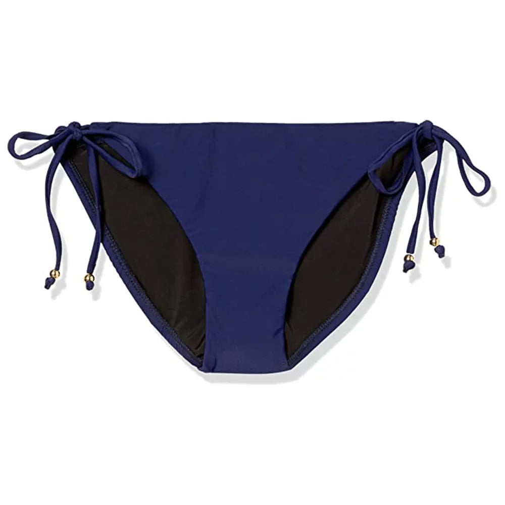 Premium Shoshanna Womenâs Bahamas Beading Clean String Bikini Bottom, Navy, Size -P - Great Deal!