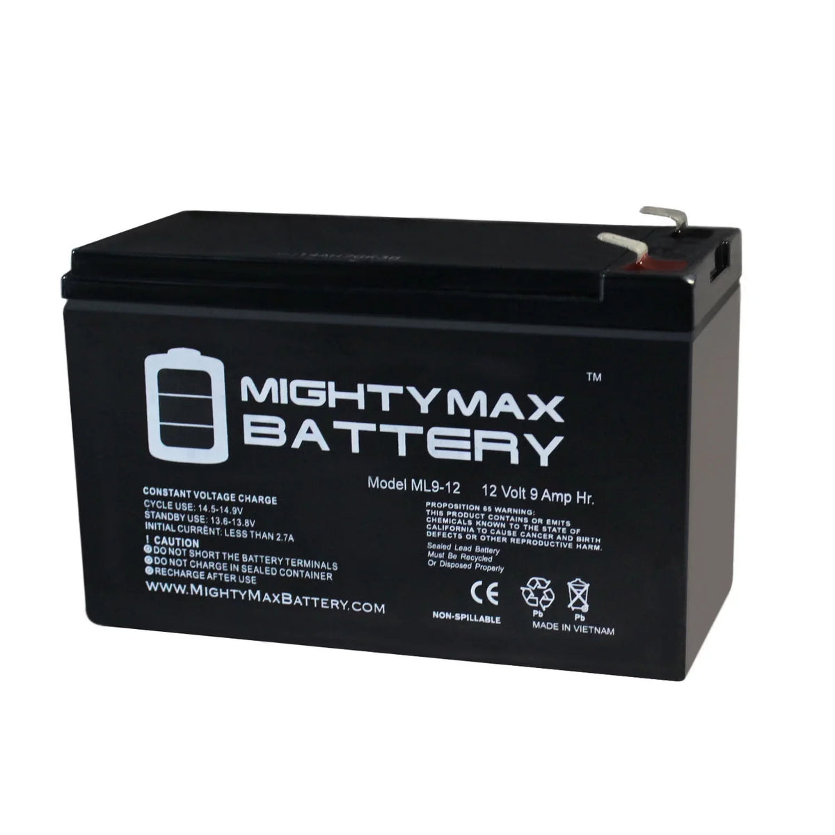 12V 9Ah SLA Battery Replaces MarCum VS385C 7" Underwater Camera - Great Deal! - Great Deal!
