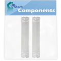 Premium 2-Pack BBQ Grill Heat Shield Plate Tent Replacement Parts for Kitchenaid 720-0727 - Compatible Barbeque Stainless Steel Flame Tamer, Flavorizer Bar, Vaporizer Bar, Burner Cover 16 1/8" - Great Deal! - Great Deal!