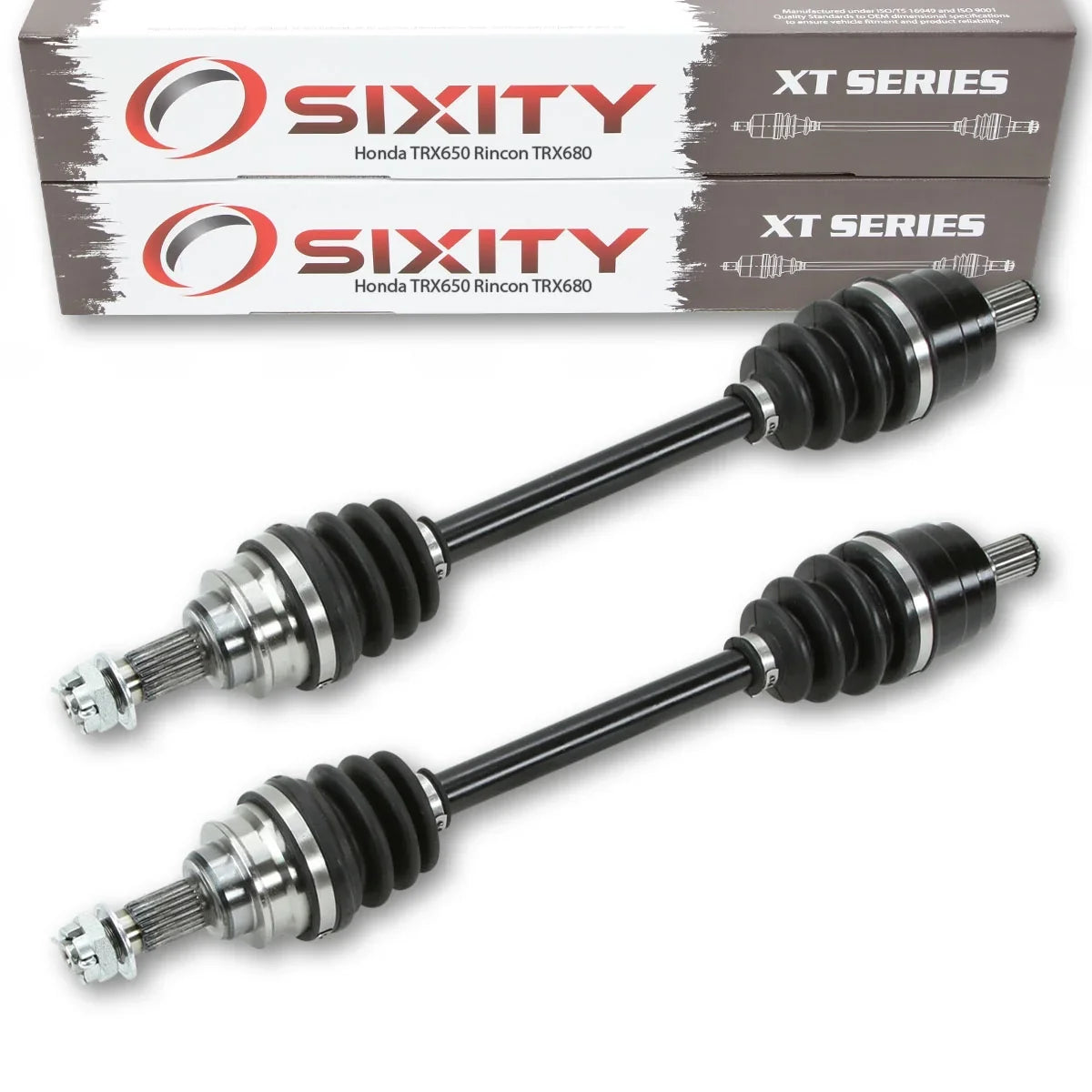 Premium Sixity XT Rear Left & Right CV Axles compatible with Honda TRX650 Rincon TRX680 Pair 2016 2015 2014 2013 2012 2011 2010 2009 2008 2007 2006 2005 - Great Deal!