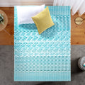 Premium Spa Sensations by Zinus 2" Green Tea Cooling Gel Memory Foam Zoned Support Mattress Topper, Full - Great Deal! - Great Deal!