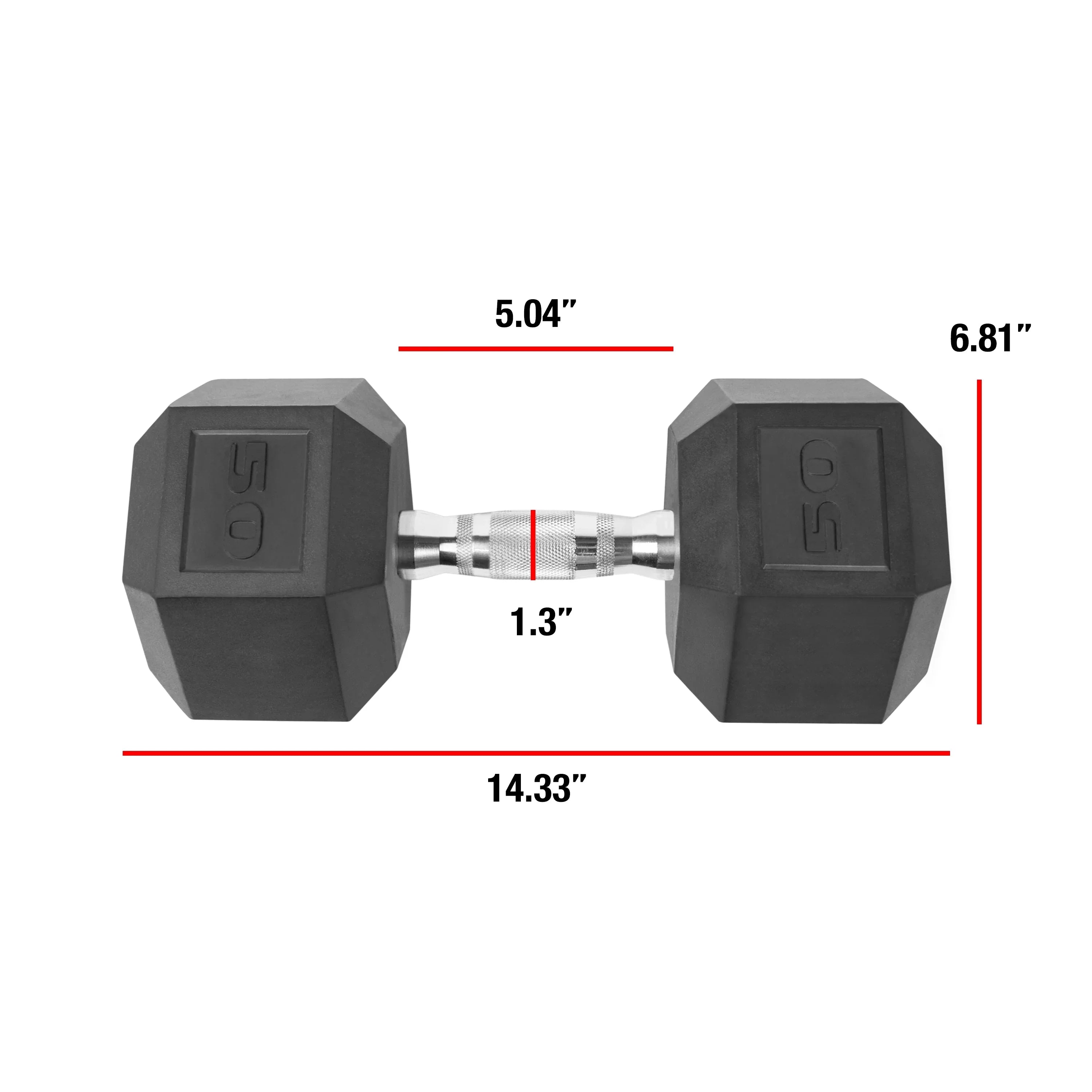 50lb Coated Dumbbell, Pair - Great Deal! - Great Deal!