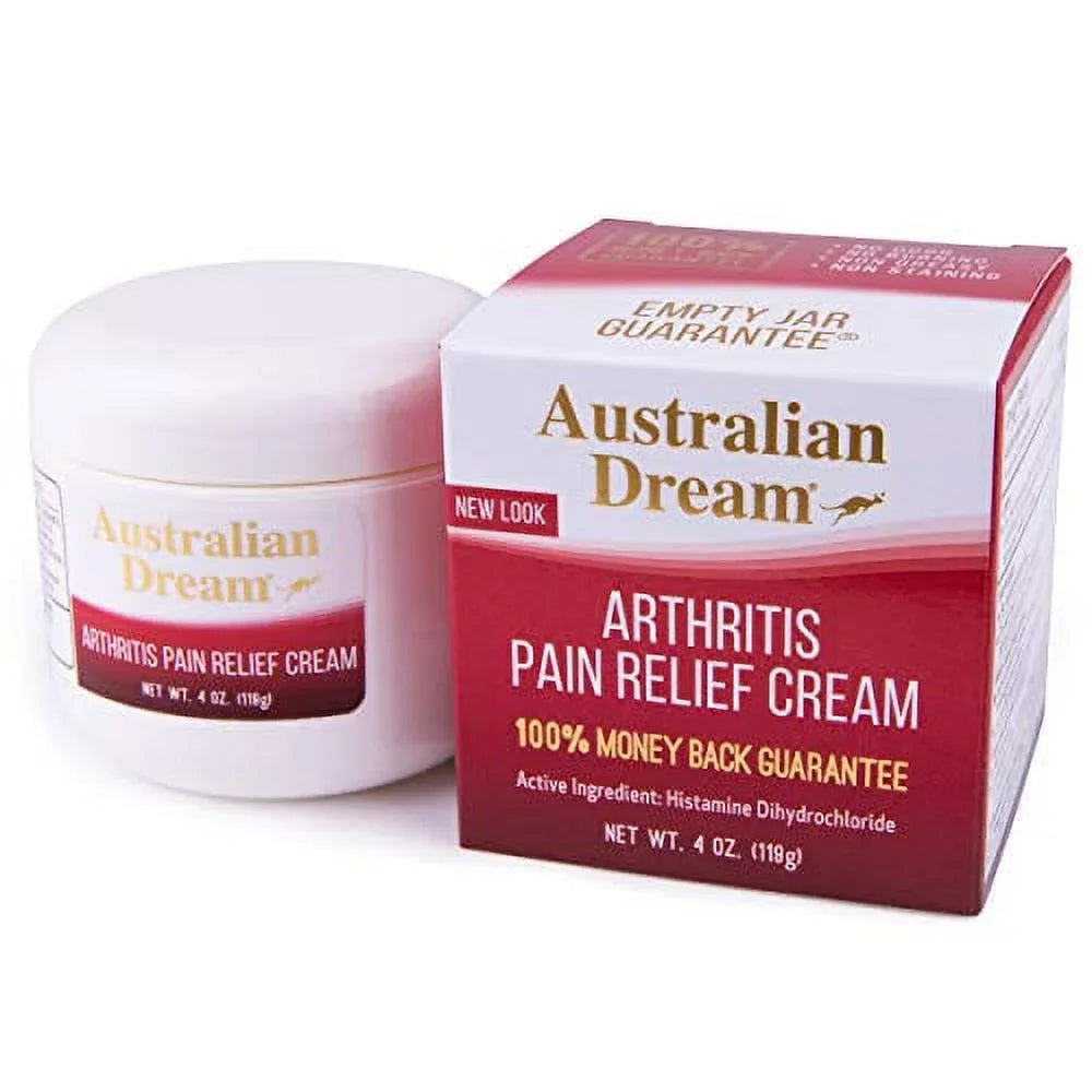 Premium Australian Dream Arthritis Pain Relief Cream - for Muscle Aches or Back Pain - 4 Oz Jar