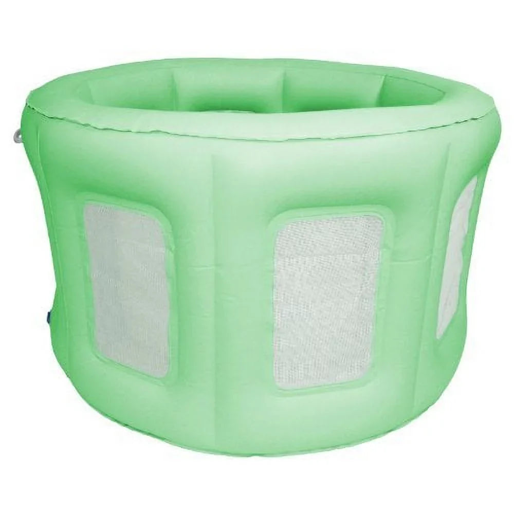 Premium Swim Central 4-in-1 Room to Grow Portable Green Inflatable Baby Play Yard - Great Deal!