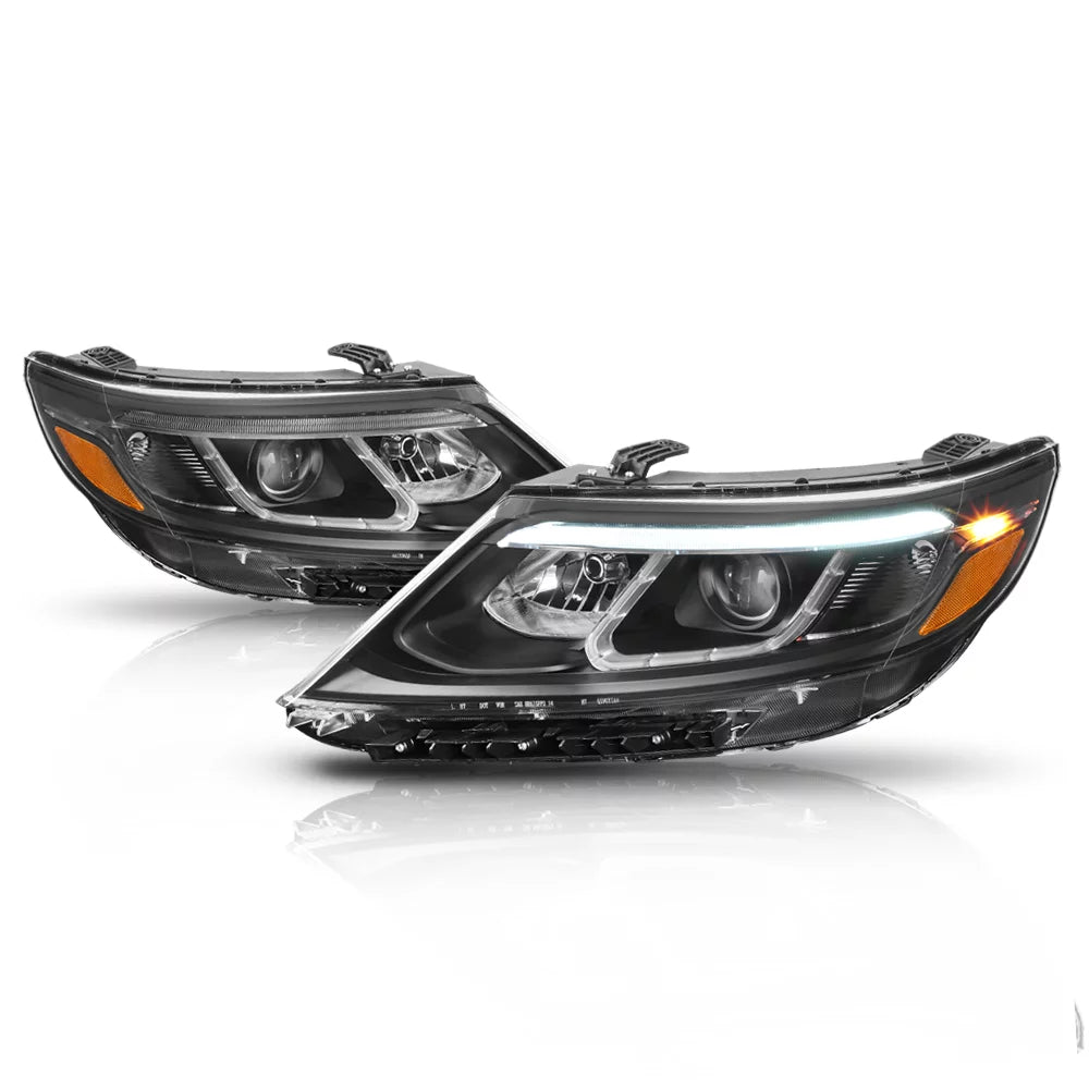 Black Housing Projector Headlight Amber Reflector for 14-15 Kia Sorento EX/SX - Great Deal!