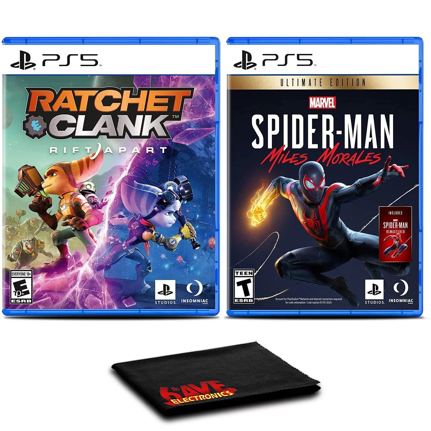 Premium Premium Premium Ratchet and Clank: Rift Apart and SpiderMan Ultimate Edition, Insomniac Games, PlayStation 5 - Great Deal!