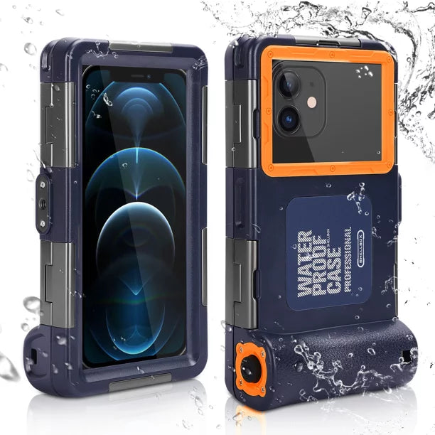 Premium UrbanX Professional [15m/50ft] Swimming Diving Surfing Snorkeling Photo Video Waterproof Protective Case Underwater Housing for Tecno Phantom X And all Phones Up to 6.9 Inch LCD with Lanyard - Great Deal!