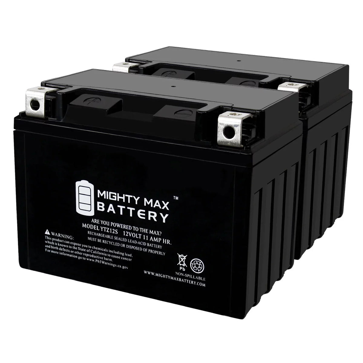 Premium Premium YTZ12S 12V 11Ah Replacement Battery compatible with Honda FSC600 Silver Wing 02-12 - 2 Pack - Great Deal! - Great Deal!