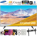 Samsung UN85TU8000 85" 4K Ultra HD Smart LED TV (2020 Model) Bundle with Premiere Movies Streaming 2020 + 30-100 Inch TV Wall Mount + 6-Outlet Surge Adapter + 2x 6FT 4K HDMI 2.0 Cable - Great Deal! - Great Deal!