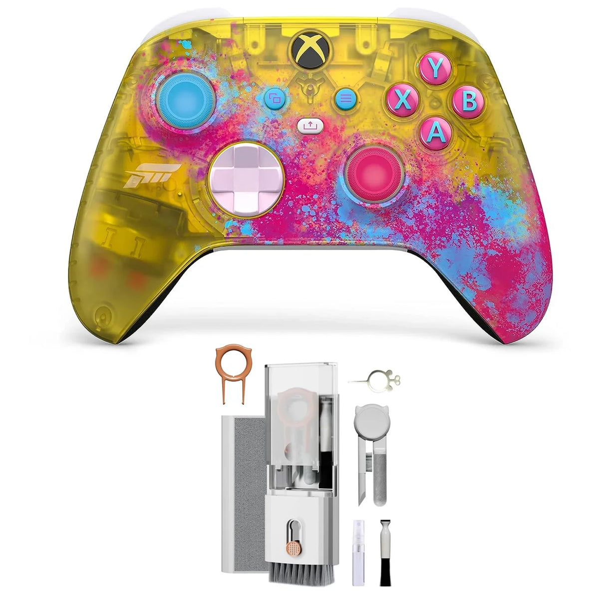 Premium Premium Xbox Wireless Controller Forza Horizon 5 Limited Edition For Xbox X|S, Xbox One, PCs with Cleaning Kit Bolt Axtion Like New