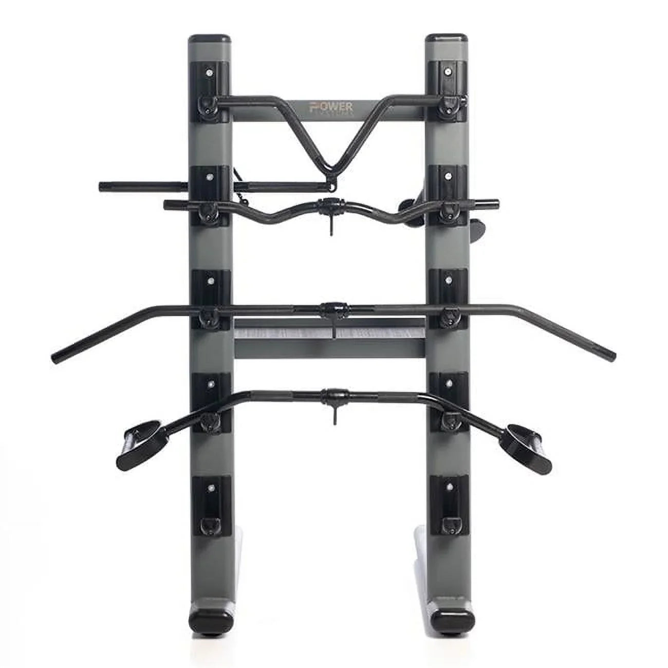 Black Chrome Cable Attachment Bar Storage Rack with 12 Cable Attachment Bars - Great Deal!