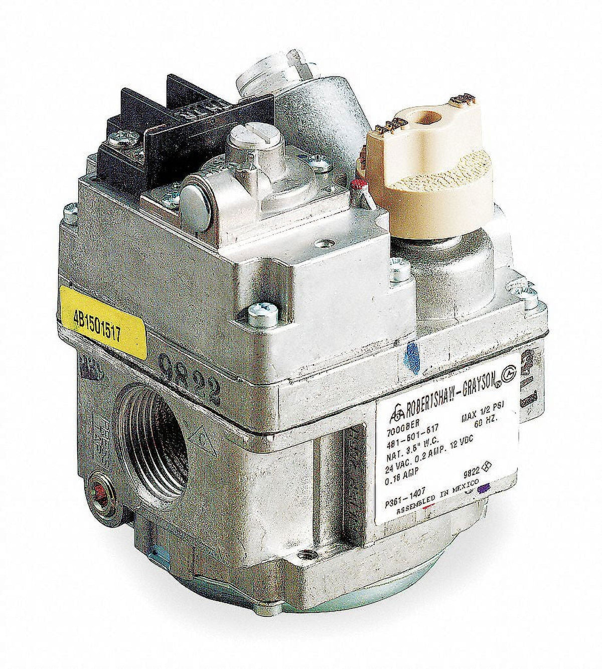 Premium Robertshaw 700-400 1/2 in. Inlet 3/4 in. Outlet 24-Volts Uni-kit Combination Gas Valve - Great Deal!