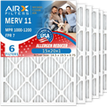 Premium 15x20x1 Air Filter MERV 11 Comparable to MPR 1000, MPR 1200 & FPR 7 Electrostatic Pleated Air Conditioner Filter 6 Pack HVAC Premium USA Made 15x20x1 Furnace Filters by AIRX FILTERS WICKED CLEAN AIR. - Great Deal!