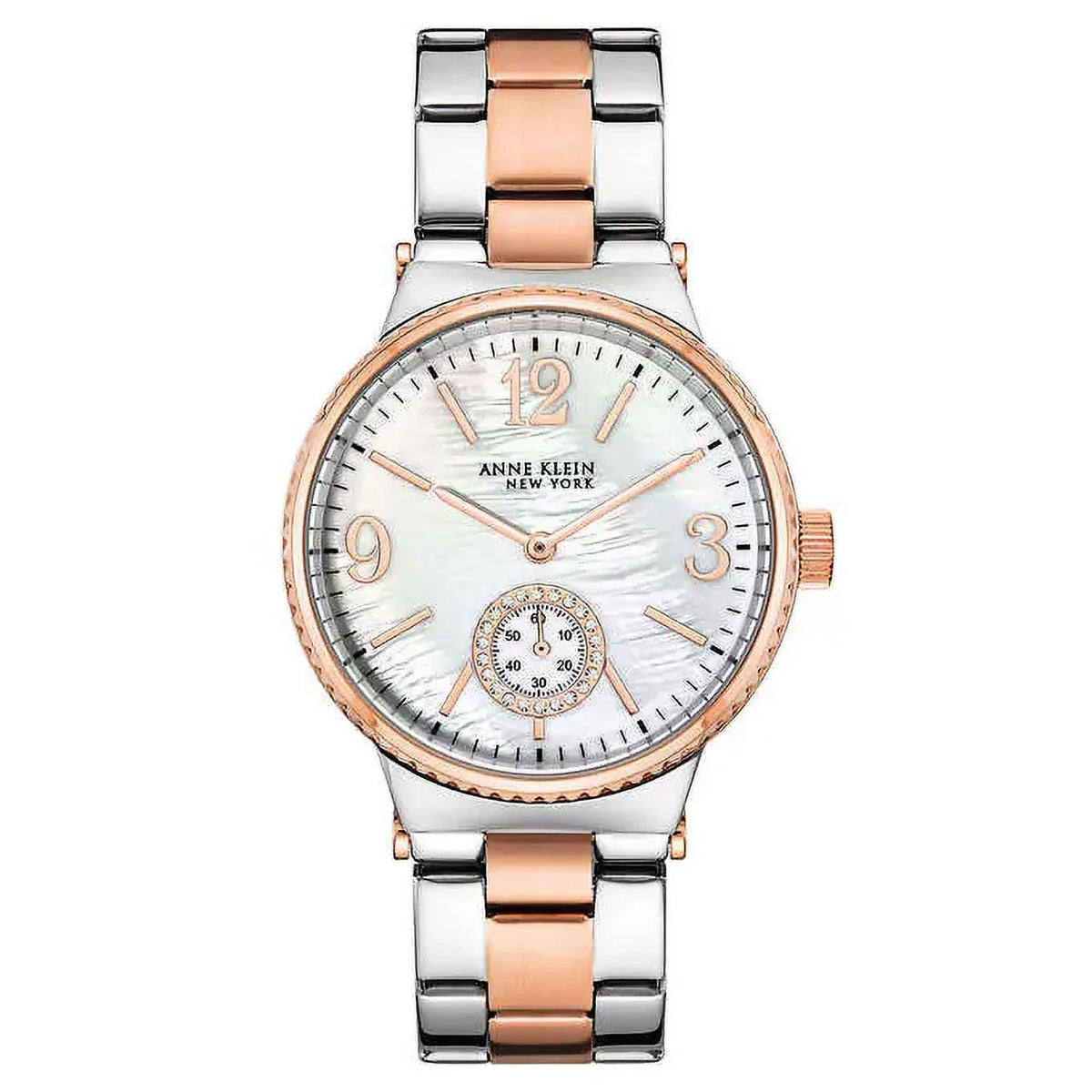 Anne Klein New York Two-Tone Stainless Steel Ladies Quartz Watch 12/2341MPRT - Great Deal!