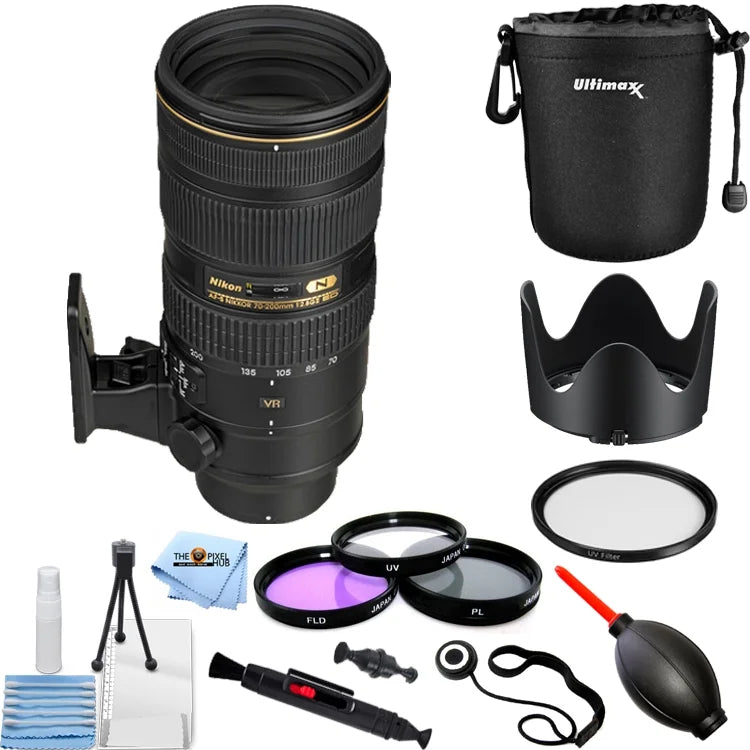 Nikon AF-S NIKKOR 70-200mm f/2.8G ED VR II Lens - PRO BUNDLE - Great Deal!