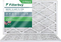 Filterbuy 10x24x1 MERV 13 Pleated HVAC AC Furnace Air Filters (2-Pack)