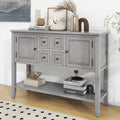 Premium TREXM Cambridge Series Ample Storage Vintage Console Table with Four Small Drawers and Bottom Shelf for Living Rooms Entrances and Kitchens (Espresso OLD SKU WF190263AAP) - Great Deal!