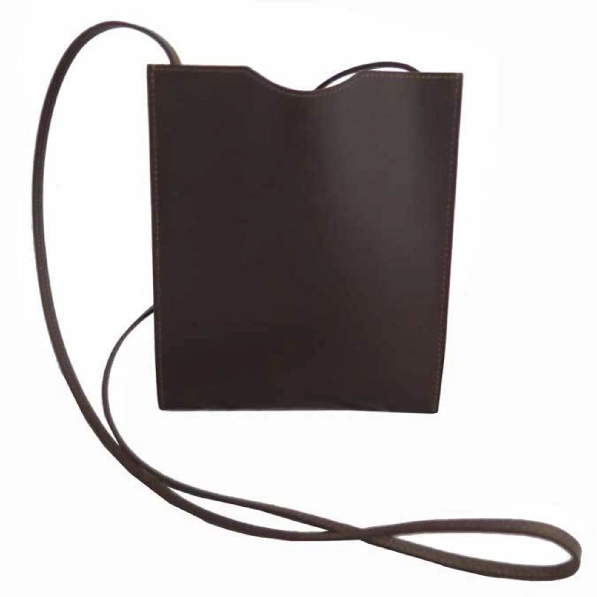 Pre-Owned Hermes HERMES Bag Onimeto Brown Leather Shoulder Women's Men's (Good) - Great Deal! - Great Deal!