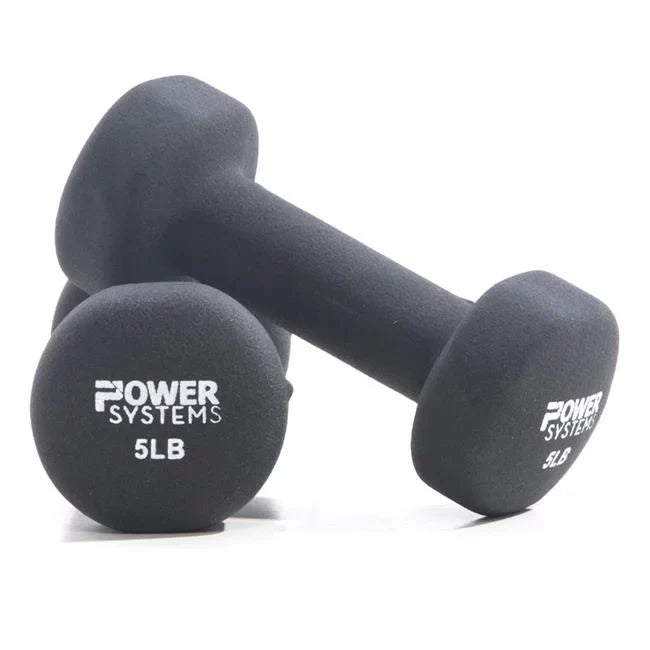 9 lbs Premium Neoprene Coated Dumbbell, Black - Set of 2