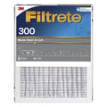 Premium Premium 3M Filtrete 321-4 18" x 24" x 1" Gray Basic 300 Dust & Lint Reduction Pleated Air Filter 90 Day Filter - Quantity of 4
