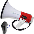 Premium Premium Premium Technical Pro Rechargeable Portable 75-Watt Red Megaphone Bullhorn Speaker w/ Detachable Microphone w/ Battery, a Built-In AC Wall Charger, Good for Trainers, Soccer, Coaches, Cheer Leaders - Great Deal!