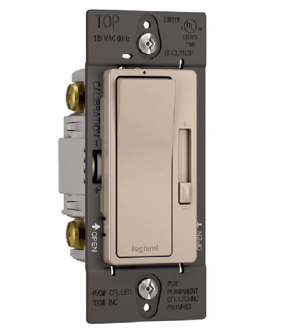 Legrand RHCL453PNICCV4 Radiant Slide Dimmer Switch, 15 Amp, Each - Great Deal! - Great Deal!