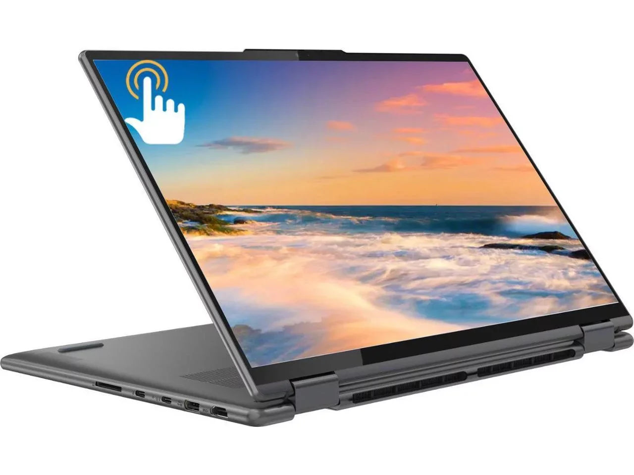 Premium Premium Yoga 7i 2-in-1 Laptop, 16" 2.5K IPS Touchscreen Display, i5-1240P Processor, 8GB RAM, 1TB SSD, Iris Xe Graphics, Fingerprint Reader, Backlit Keyboard, Wi-Fi6, Windows 11 Home - Great Deal!